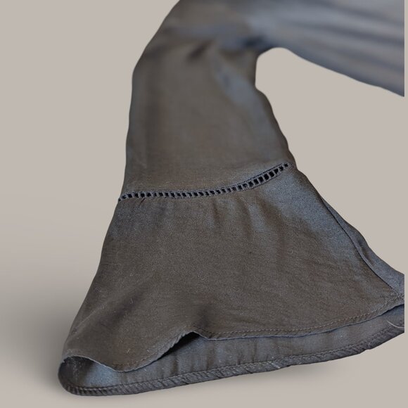 Mossimo Black Long Sleeve Peplum Blouse - Picture 7 of 8